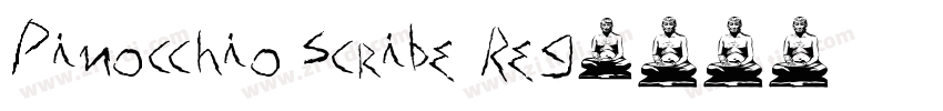 Pinocchio Scribe Reg字体转换 Pinocchio Scribe Reg字体转换